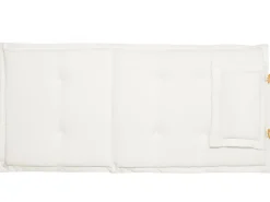 Beliani Ulkoruokailuryhma 6-Istuttava Akaasiapuinen Luonnonvalkoisilla Pehmusteilla Java New