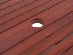 Beliani Ulkoruokailuryhma 6-Istuttava Akaasiapuinen Terrakotan Varisilla Pehmusteilla Toscana Shop