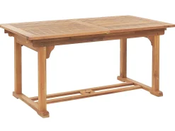 Beliani Ulkoruokailuryhma 6-Istuttava Akaasiapuinen Ruskeanharmailla Pehmusteilla Java Cheap