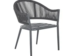 Beliani Ulkoruokailuryhma Metallinen Harmaa Mileto Hot