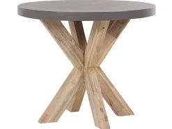 Beliani Ulkoruokaryhma Betoniefektilla 4-Istuttava Beige Pyorea Olbia Outlet