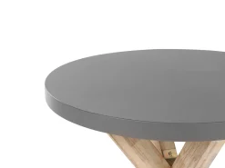 Beliani Ulkoruokaryhma Betoniefektilla 4-Istuttava Beige Pyorea Olbia Outlet