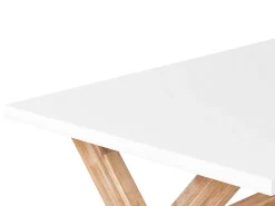 Beliani Ulkoruokaryhma 6-Isttuttava Valkobeige Olbia Hot