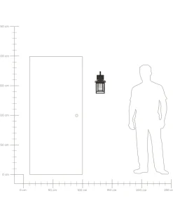 Beliani Ulkoseinavalaisin Musta Almond Cheap