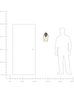 Beliani Ulkoseinavalaisin Rauta Kulta/Musta Ordie Cheap