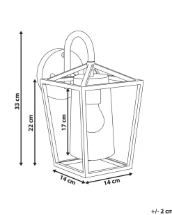 Beliani Ulkoseinavalaisin Rauta Kulta/Musta Ordie Cheap