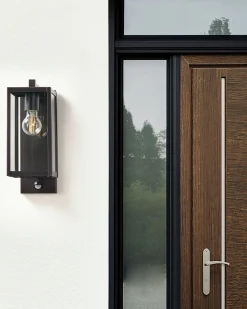 Beliani Ulkoseinavalaisin Rauta Musta Megget Online