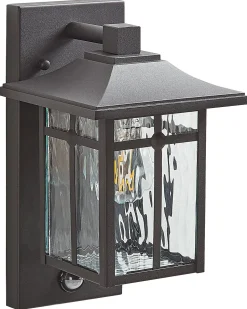 Beliani Ulkoseinavalaisin Rauta Musta Teviot Hot