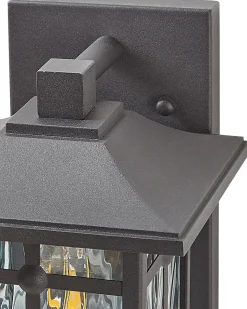 Beliani Ulkoseinavalaisin Rauta Musta Teviot Hot