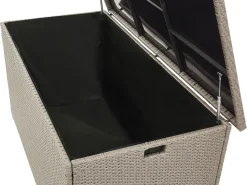 Beliani UlkoSäilytyslaatikko Polyrottinki Ruskeanharmaa 770L Modena Cheap