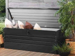 Beliani UlkoSäilytyslaatikko Teras Grafiitinharmaa 600L Cebrosa Clearance