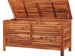 Beliani UlkoSäilytyslaatikko Tumma Akasiapuu 150L Riviera Best