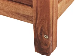 Beliani UlkoSäilytyslaatikko Tumma Akasiapuu 150L Riviera Best