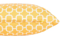 Beliani Ulkotyyny Keltainen/Valkoinen 40 X 70 Cm 2 Kpl Astakos Best