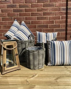 Beliani Ulkotyyny Sininen/Beige 40 X 40 Cm 2 Kpl Kastos Discount