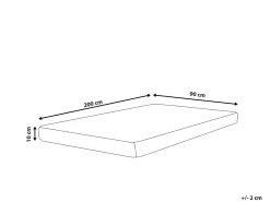 Beliani Vaahtomuovipatja Keskikova 90 X 200 Cm Piccolo Hot