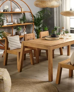 Beliani Vaalea Akaasiapuinen Puutarhatuoli 4 Kpl Livorno Store