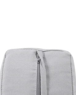 Beliani Vaaleanharmaa Alumiininen Puutarhatuoli Salerno New