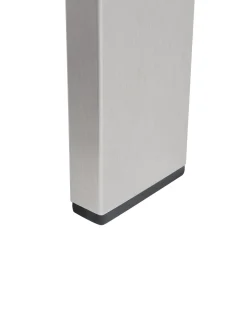 Beliani Vaaleanharmaa Alumiininen Puutarhatuoli Salerno New