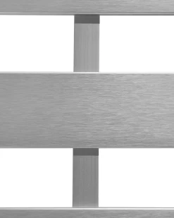 Beliani Vaaleanharmaa Alumiininen Puutarhatuoli Salerno New