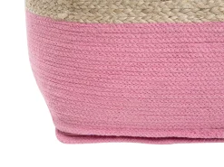 Beliani Vaaleanpunainen Juuttirahi 44 X 44 Cm Kirama Clearance