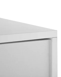 Beliani Vaatekaappi 2 Ovea 2 Laatikkoa Valkoinen Bremen Cheap