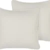 Beliani Valkoinen Koristetyyny Setti 2 Kpl 45 X 45 Cm Heliotrope Cheap