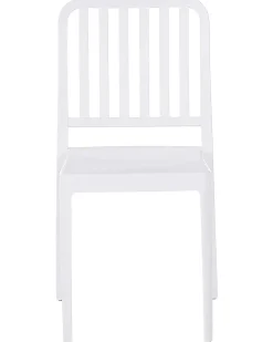 Beliani Valkoinen Puutarhatuoli 4 Kpl Sersale Cheap