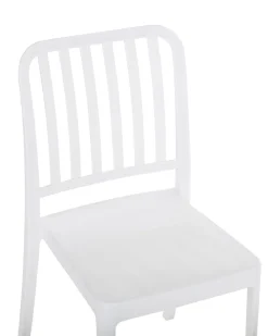 Beliani Valkoinen Puutarhatuoli 4 Kpl Sersale Cheap