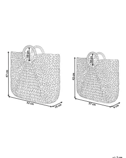 Beliani Vesihyasinttikori Luonnonvari 2 Kpl Pompano Best Sale