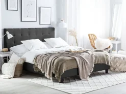 Beliani Vesisanky Kangas Tummanharmaa 180 X 200 Cm La Rochelle Fashion