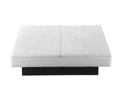 Beliani Vesisanky Keinonahka Led-Valo Valkoinen 160 X 200 Cm Avignon Outlet