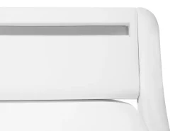 Beliani Vesisanky Keinonahka Led-Valo Valkoinen 160 X 200 Cm Avignon Outlet