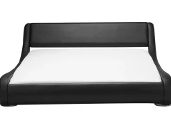 Beliani Vesisanky Keinonahka Musta 180 X 200 Cm Avignon Outlet