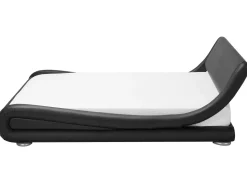 Beliani Vesisanky Keinonahka Musta 180 X 200 Cm Avignon Outlet