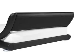 Beliani Vesisanky Keinonahka Musta 180 X 200 Cm Avignon Outlet