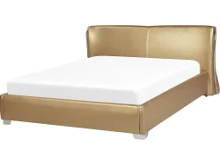 Beliani Vesisanky Nahka Kulta 160 X 200 Cm Paris Cheap