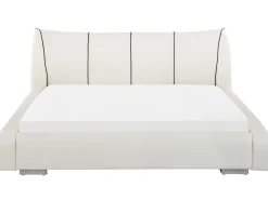 Beliani Vesisanky Nahka Luonnonvalkoinen 180 X 200 Cm Nantes Online