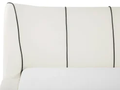 Beliani Vesisanky Nahka Luonnonvalkoinen 180 X 200 Cm Nantes Online