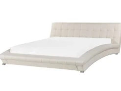 Beliani Vesisanky Nahka Valkoinen 180 X 200 Cm Lille Sale