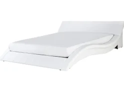 Beliani Vesisanky Nahka Valkoinen 180 X 200 Cm Vichy Online