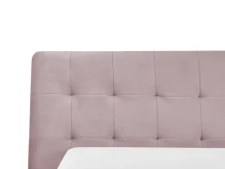 Beliani Vesisanky Sametti Vaaleanpunainen 160 X 200 Cm Lille Sale