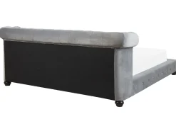 Beliani Vesisanky Sametti Vaaleanharmaa 180 X 200 Cm Cavaillon Fashion