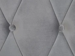 Beliani Vesisanky Sametti Vaaleanharmaa 180 X 200 Cm Cavaillon Fashion