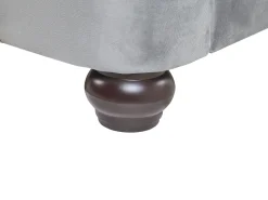 Beliani Vesisanky Sametti Vaaleanharmaa 180 X 200 Cm Cavaillon Fashion