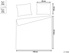 Beliani Vihrea Kohokuvioitu Paivapeittosetti 140 X 210 Cm Babak Clearance