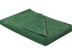 Beliani Vihrea Kohokuvioitu Paivapeittosetti 140 X 210 Cm Babak Clearance