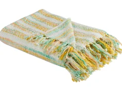 Beliani Viltti Akryyli Keltainen/Vihrea 130 X 170 Cm Nuwar Shop