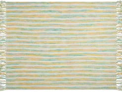 Beliani Viltti Akryyli Keltainen/Vihrea 130 X 170 Cm Nuwar Shop