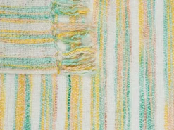 Beliani Viltti Akryyli Keltainen/Vihrea 130 X 170 Cm Nuwar Shop